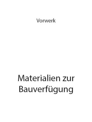 cover image of Materialien zur Bauverfügung